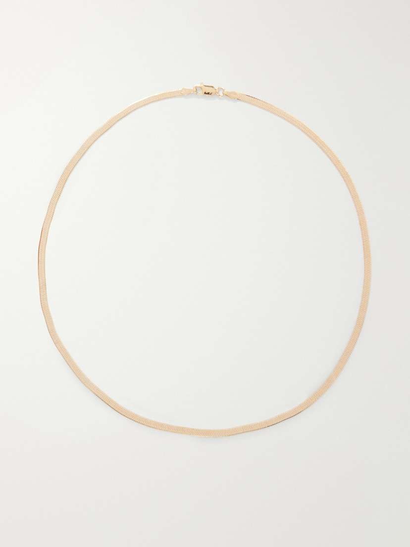 Loren Stewart Vermeil Herringbone Sterling Silver Gold-plated Necklace
