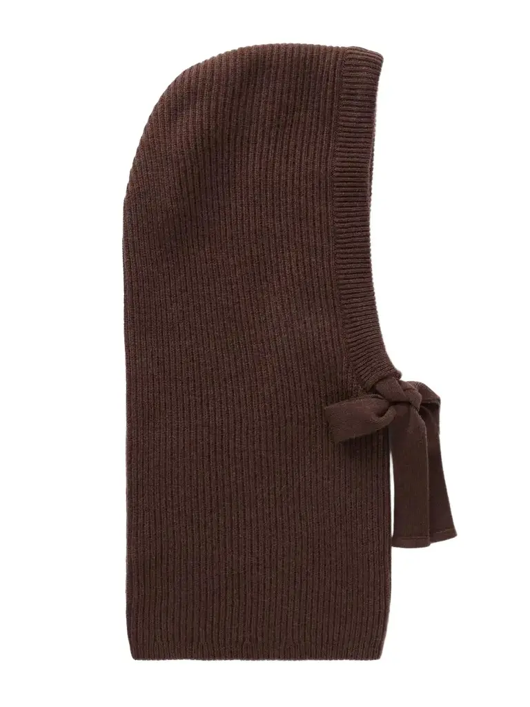 Drawstring Ribbed Cashmere Snood Drawstring Ribbed Cashmere Snood