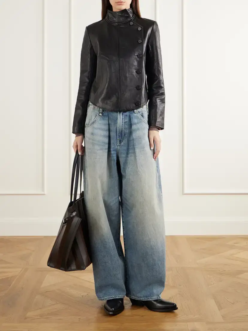 R13 Asymmetric Leather Jacket | Thumbnail 2 R13 Asymmetric Leather Jacket | Thumbnail 2