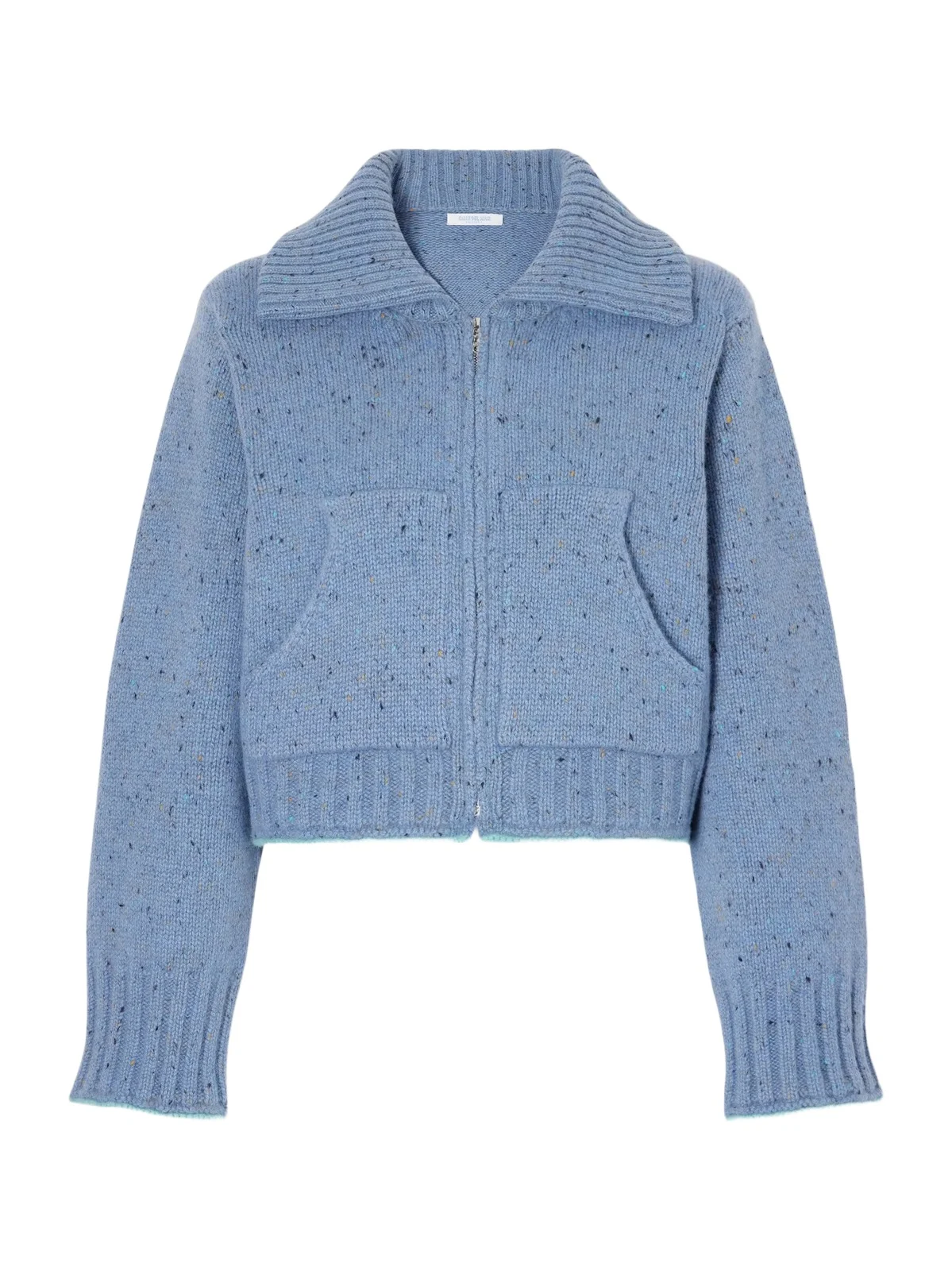 Calle Del Mar Cropped Cashmere Zip-up Cardigan