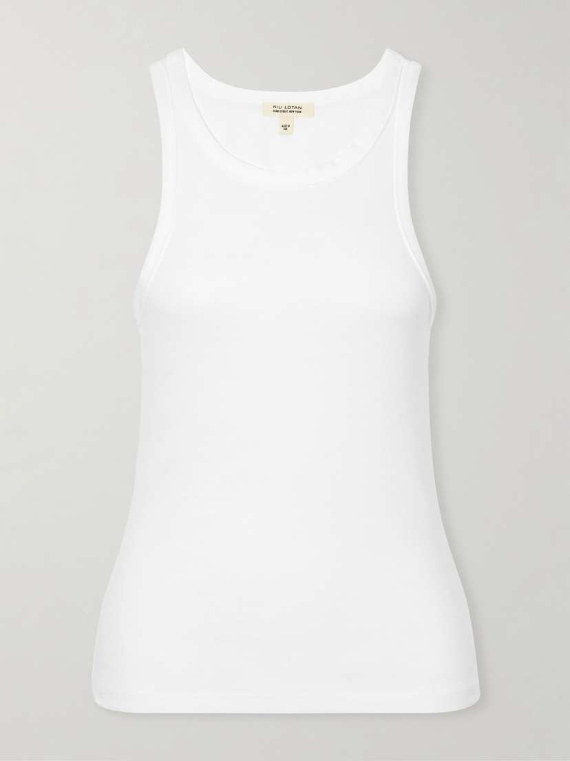 Jennifer Ribbed Cotton-jersey Tank Jennifer Ribbed Cotton-jersey Tank