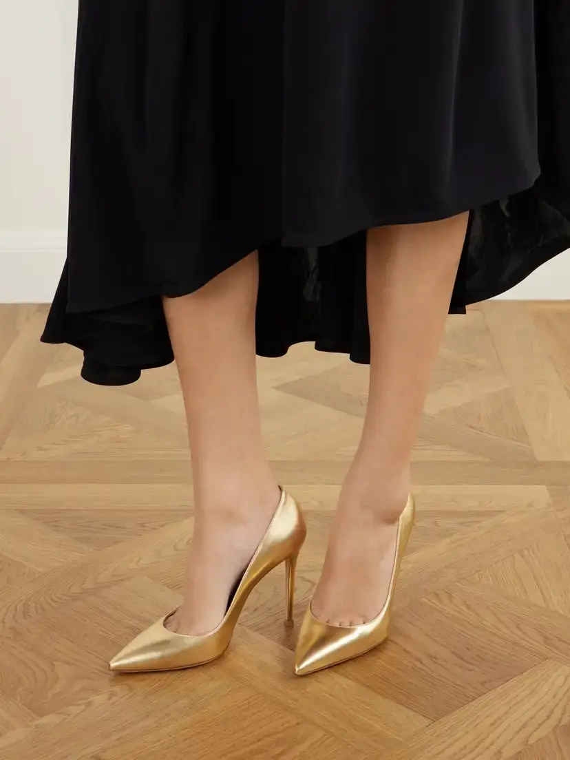 Gianvito Rossi Gianvito 105 Metallic Leather Pumps | Thumbnail 2 Gianvito Rossi Gianvito 105 Metallic Leather Pumps | Thumbnail 2