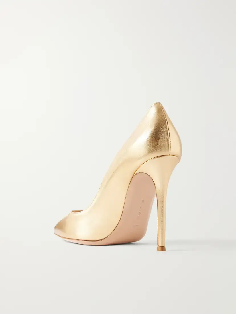 Gianvito Rossi Gianvito 105 Metallic Leather Pumps | Thumbnail 3 Gianvito Rossi Gianvito 105 Metallic Leather Pumps | Thumbnail 3