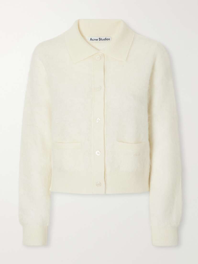 Brushed Cashmere Cardigan