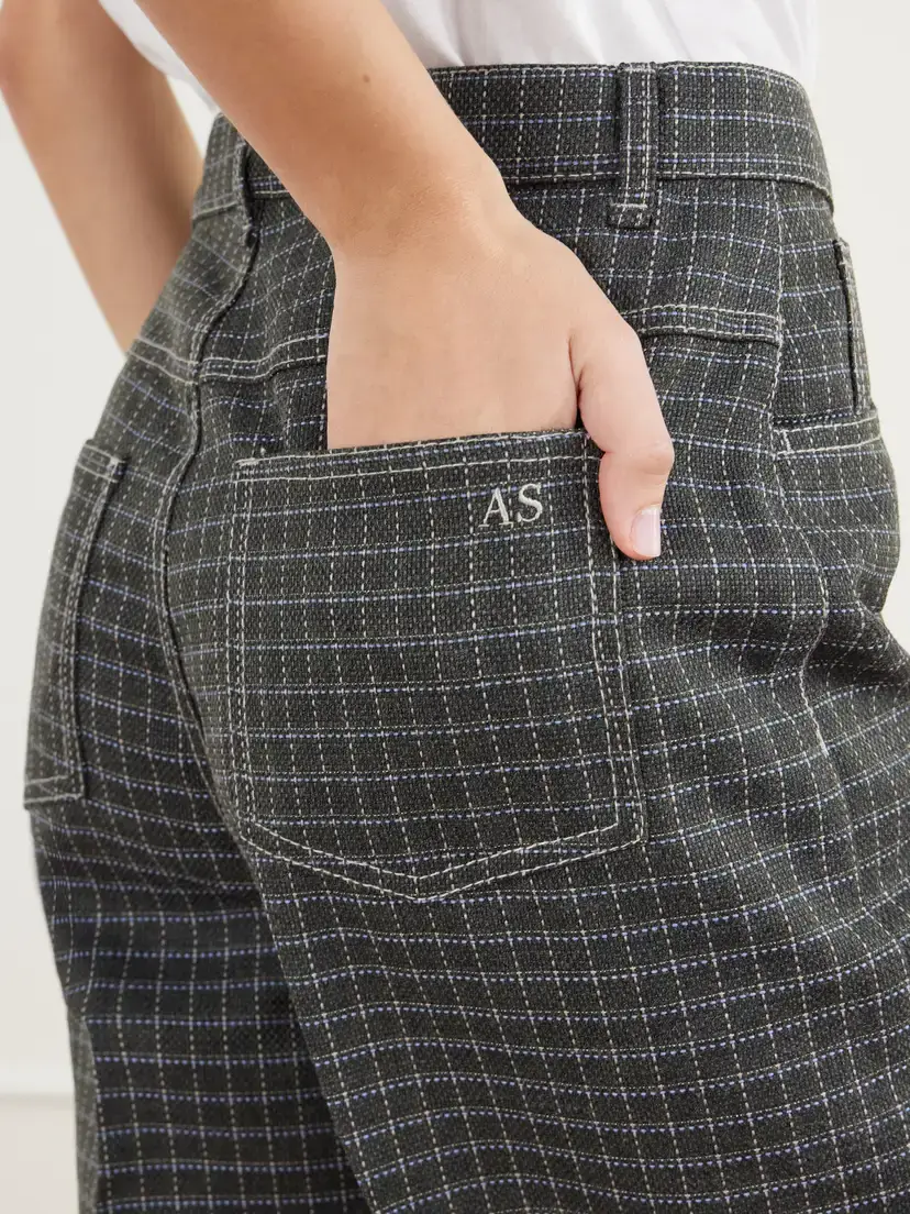 Acne Studios Penima Checked Twill Straight-leg Pants | Thumbnail 5 Acne Studios Penima Checked Twill Straight-leg Pants | Thumbnail 5