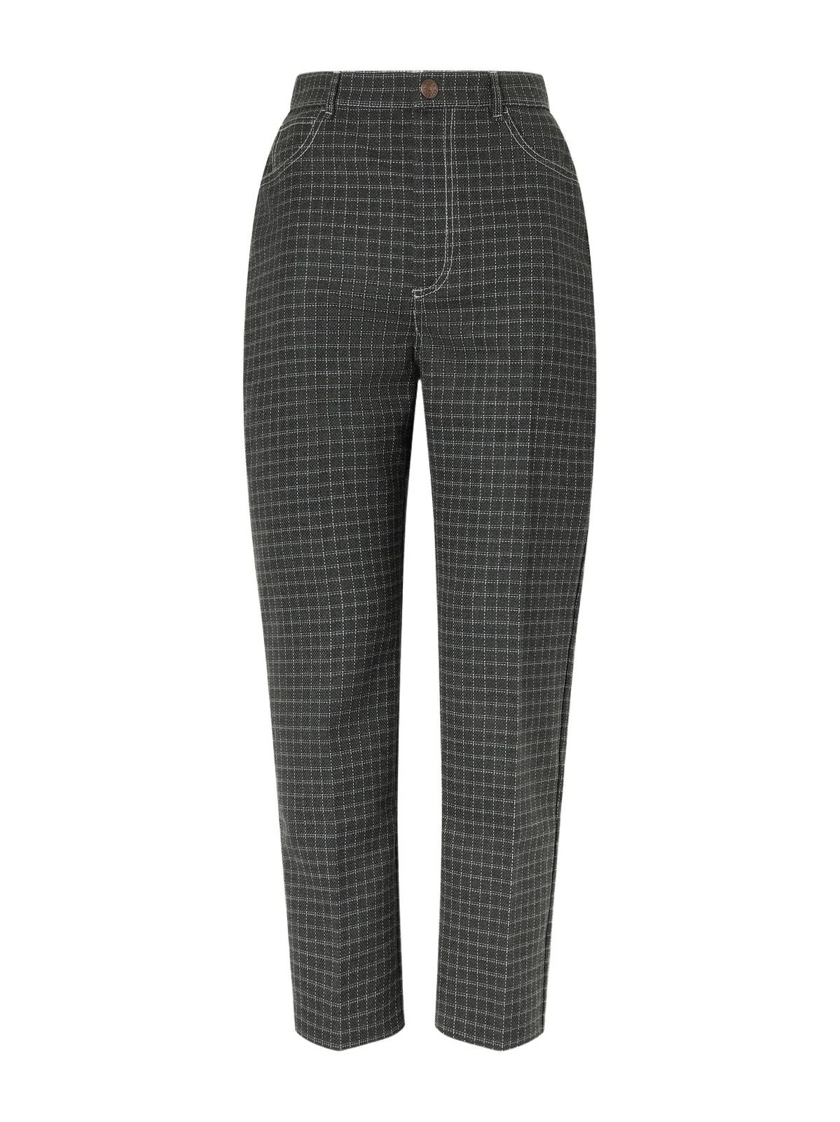 Acne Studios Penima Checked Twill Straight-leg Pants