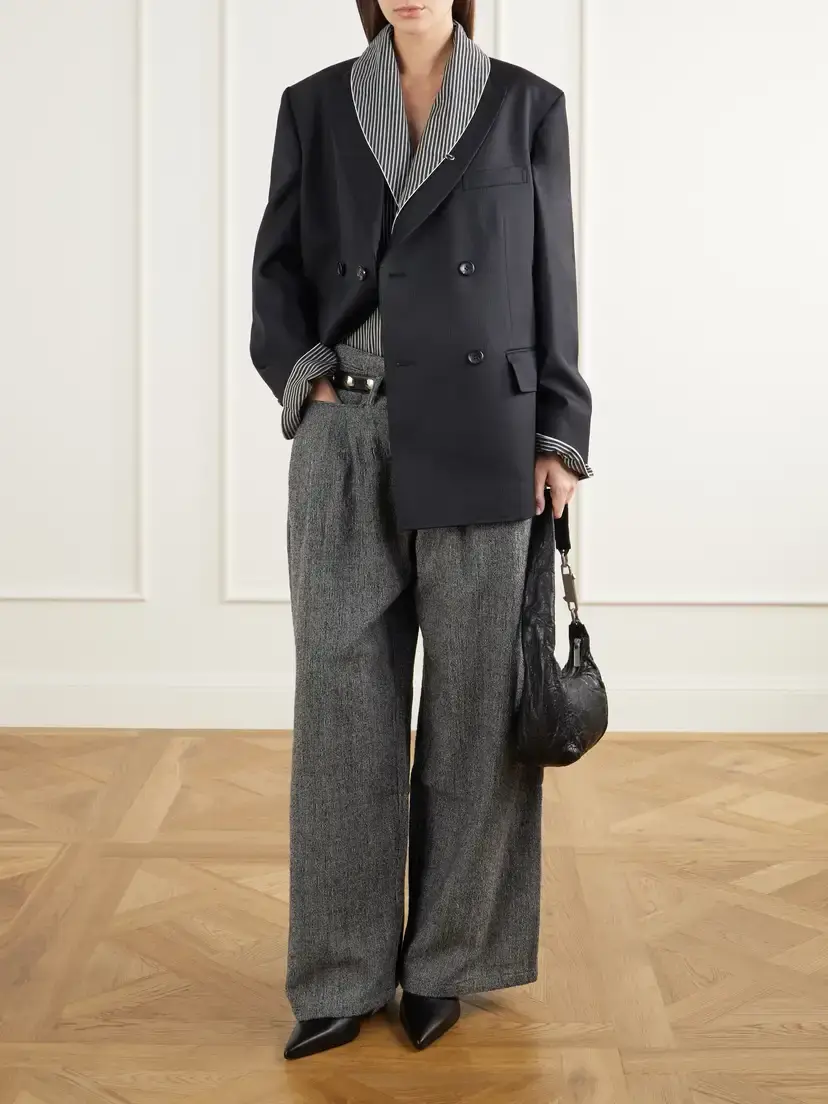 R13 Shawl-collar Striped Poplin Shirt | Thumbnail 2 R13 Shawl-collar Striped Poplin Shirt | Thumbnail 2