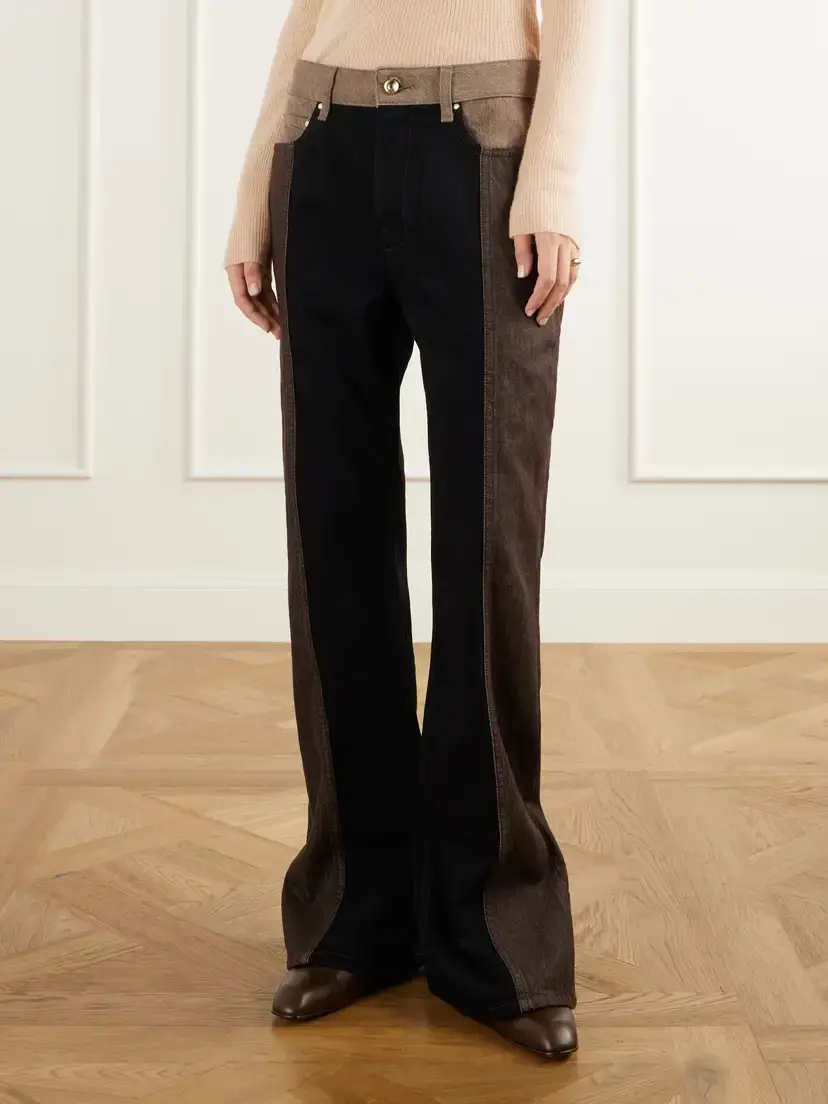 OSSOU Jane Paneled High-rise Straight-leg Jeans | Thumbnail 3 OSSOU Jane Paneled High-rise Straight-leg Jeans | Thumbnail 3