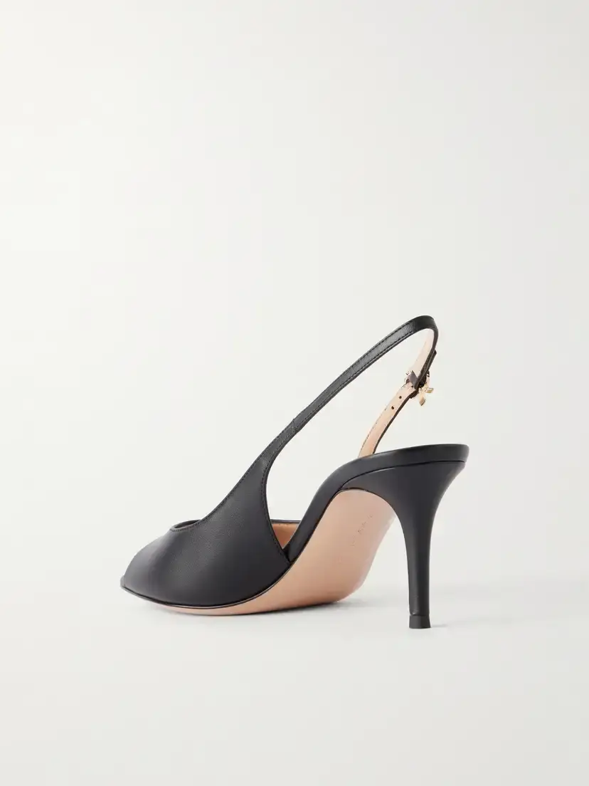 Gianvito Rossi 70 Leather Slingback Sandals | Thumbnail 3 Gianvito Rossi 70 Leather Slingback Sandals | Thumbnail 3