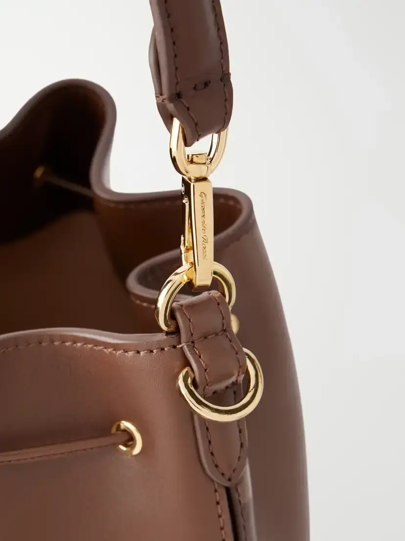 Gianvito Rossi Sienna Tasseled Leather Drawstring Bucket Bag | Thumbnail 5 Gianvito Rossi Sienna Tasseled Leather Drawstring Bucket Bag | Thumbnail 5