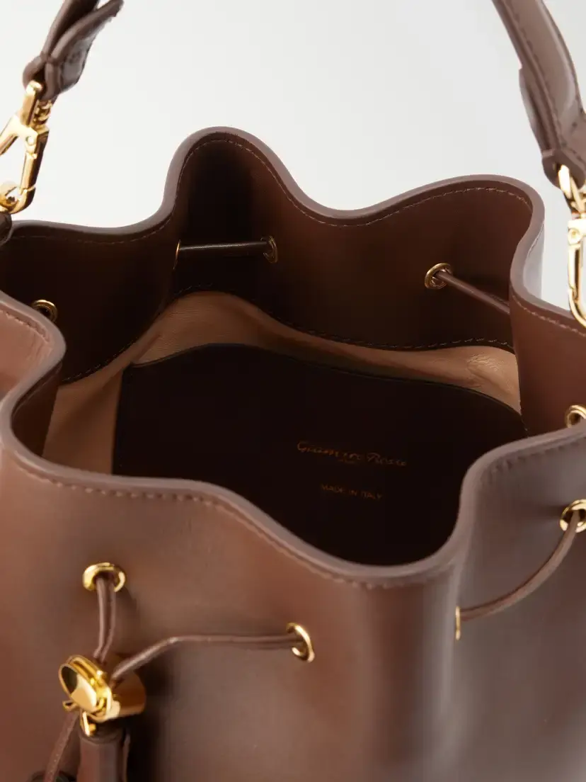 Gianvito Rossi Sienna Tasseled Leather Drawstring Bucket Bag | Thumbnail 6 Gianvito Rossi Sienna Tasseled Leather Drawstring Bucket Bag | Thumbnail 6
