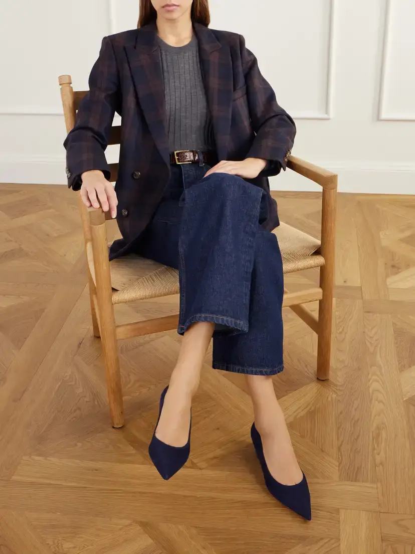 Gianvito Rossi New Piper 45 Suede Pumps | Thumbnail 2