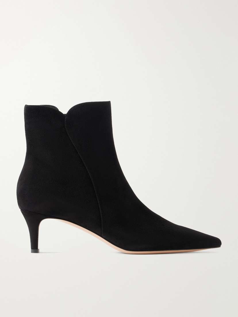 Gianvito Rossi Levy 55 Suede Ankle Boots