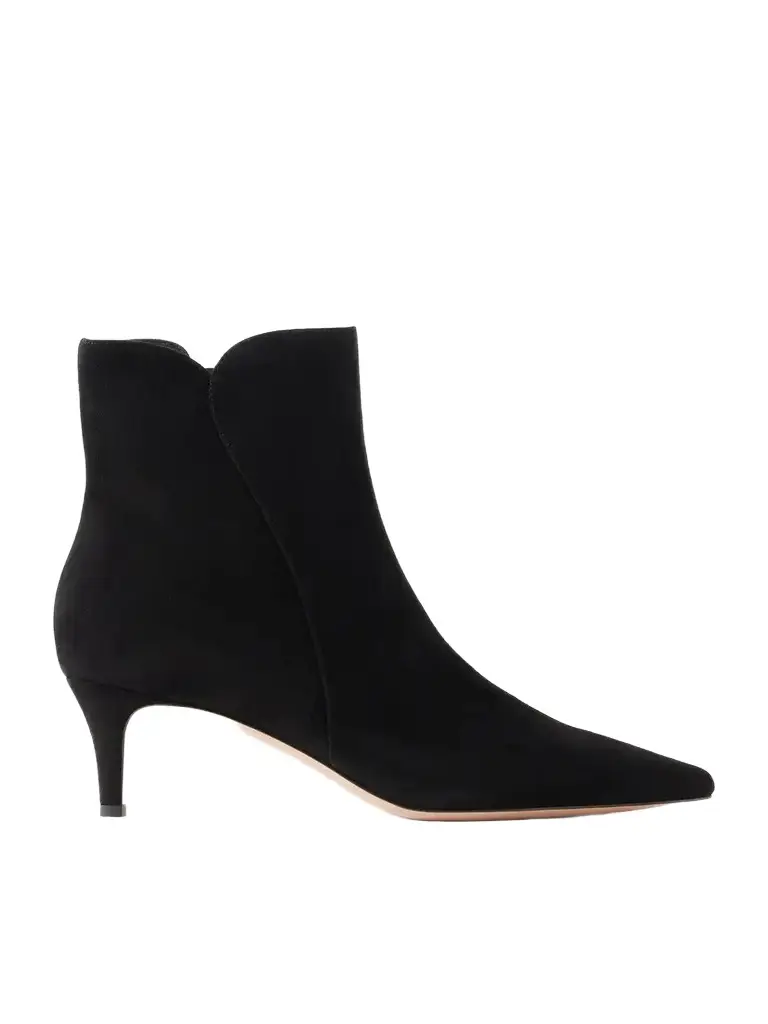 Gianvito Rossi Levy 55 Suede Ankle Boots