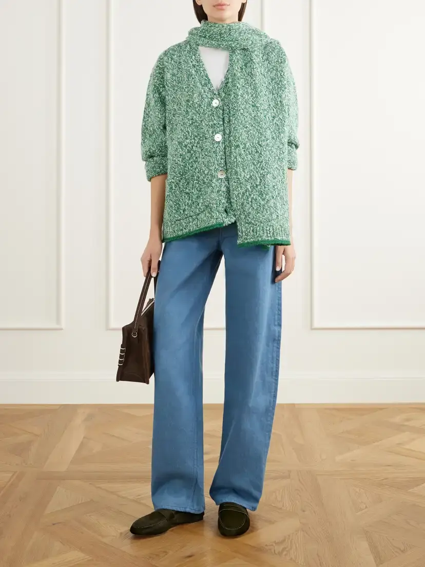 Calle Del Mar Marled Cashmere Cardigan | Thumbnail 2