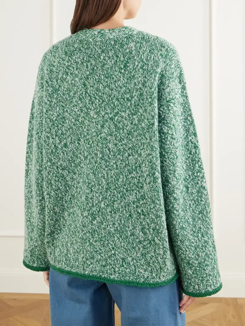 Calle Del Mar Marled Cashmere Cardigan | Thumbnail 4