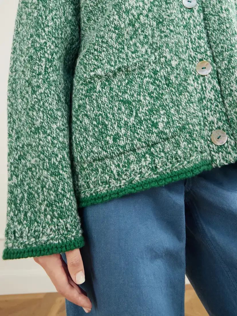 Calle Del Mar Marled Cashmere Cardigan | Thumbnail 5