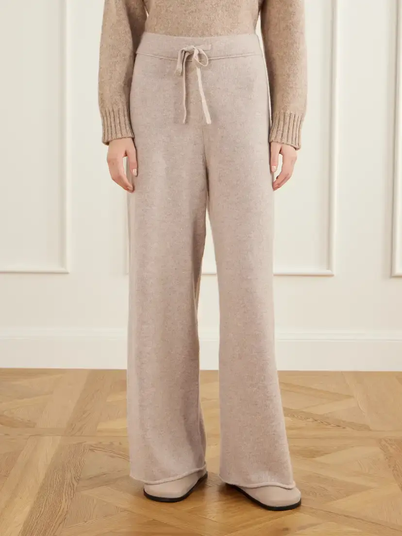 James Perse Drawstring Cashmere Wide-leg Pants | Thumbnail 3 James Perse Drawstring Cashmere Wide-leg Pants | Thumbnail 3