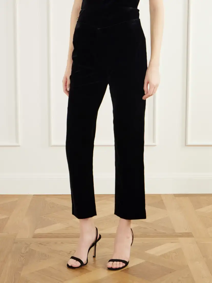 LIBEROWE Lilian Darted Cotton-velvet Slim-fit Pants | Thumbnail 3 LIBEROWE Lilian Darted Cotton-velvet Slim-fit Pants | Thumbnail 3