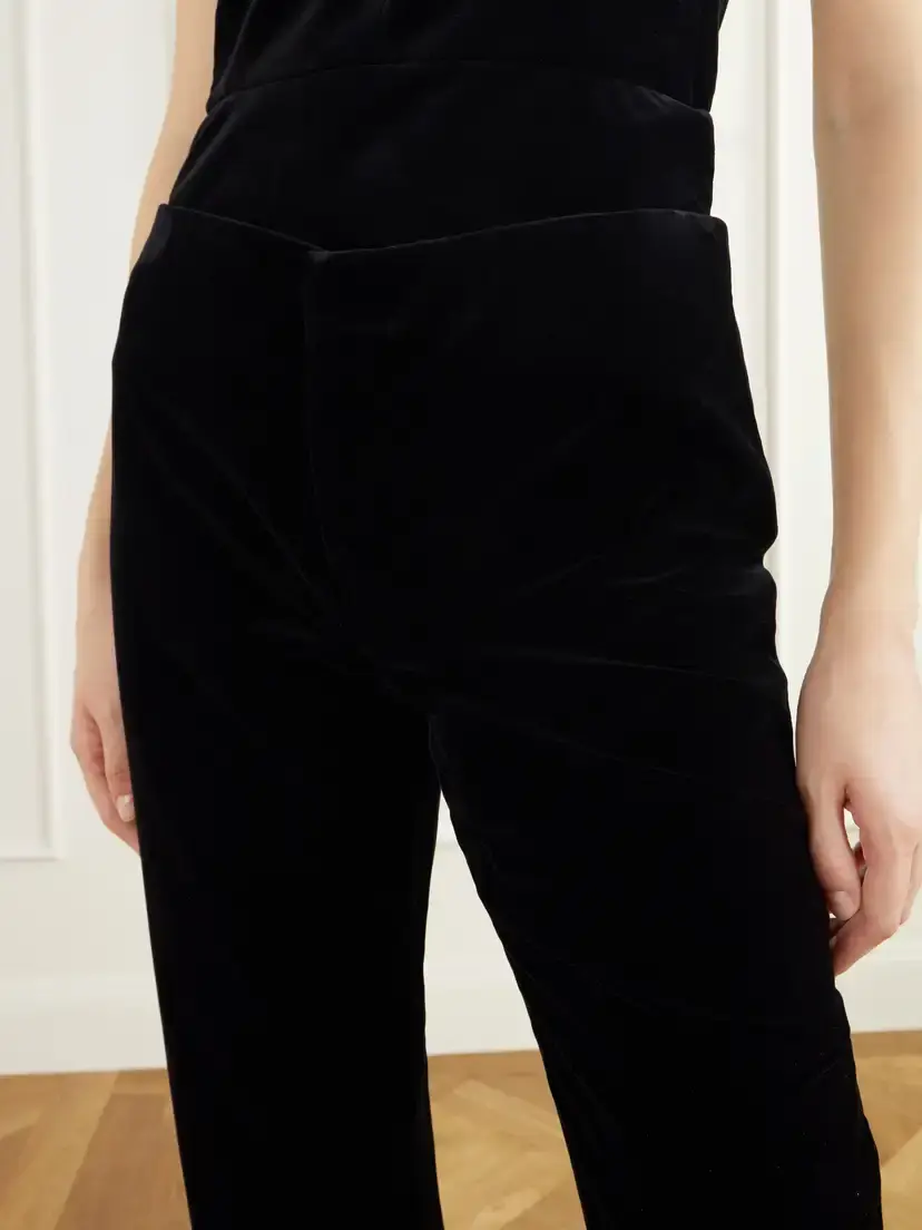 LIBEROWE Lilian Darted Cotton-velvet Slim-fit Pants | Thumbnail 5 LIBEROWE Lilian Darted Cotton-velvet Slim-fit Pants | Thumbnail 5