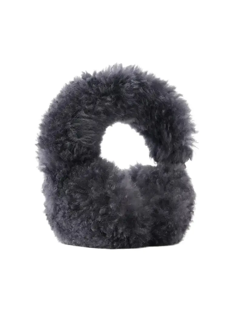 Wool-trimmed Shearling Earmuffs