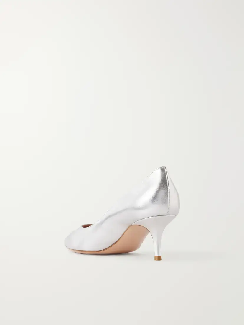 Gianvito Rossi Gianvito 55 Metallic Leather Pumps | Thumbnail 3