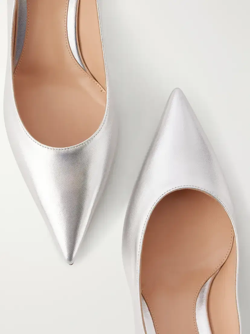 Gianvito Rossi Gianvito 55 Metallic Leather Pumps | Thumbnail 5