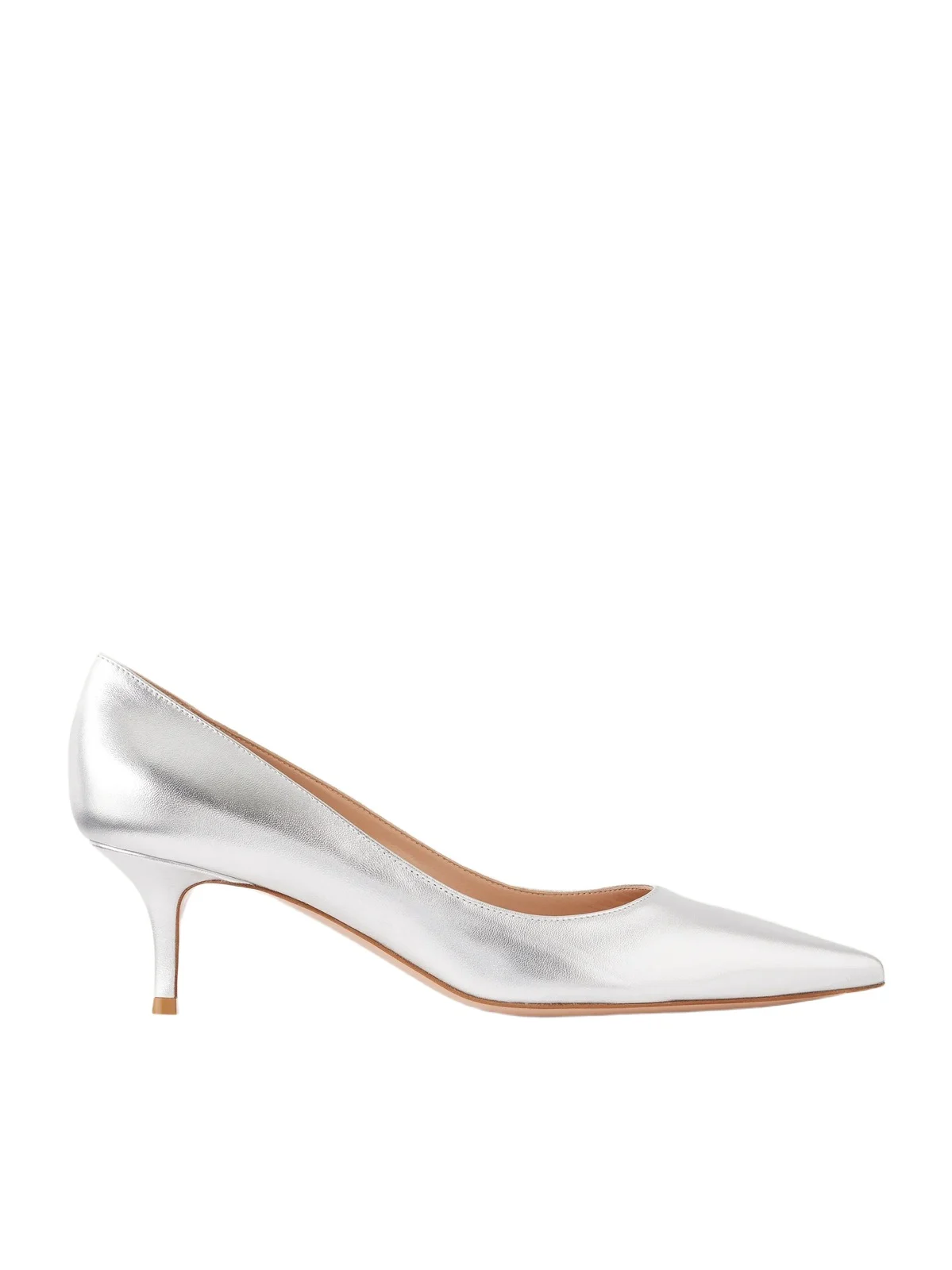 Gianvito Rossi Gianvito 55 Metallic Leather Pumps