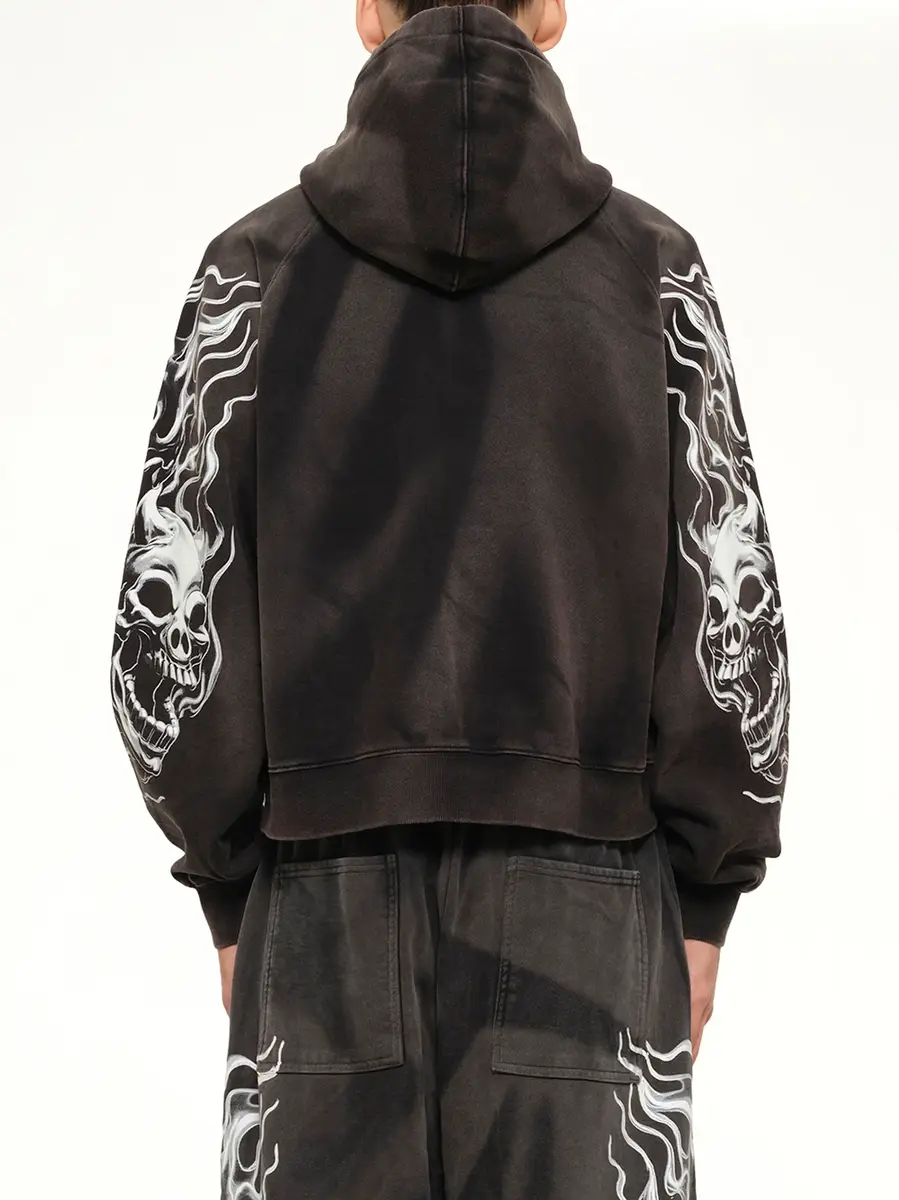 THUG CLUB Six Riding Skull Zip-up Hoodie | Thumbnail 5 THUG CLUB Six Riding Skull Zip-up Hoodie | Thumbnail 5