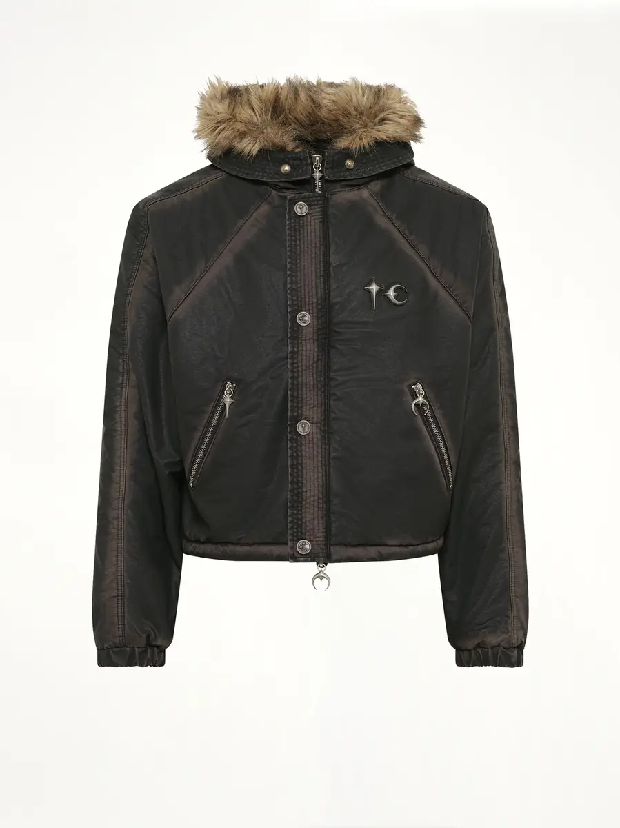 THUG CLUB Three Riding Skull Fur Hooded Jacket | Thumbnail 2 THUG CLUB Three Riding Skull Fur Hooded Jacket | Thumbnail 2
