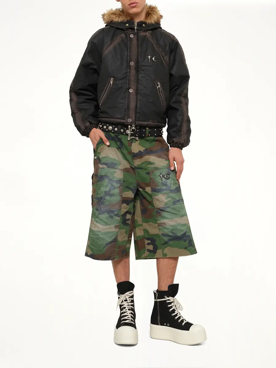 THUG CLUB Three Riding Skull Fur Hooded Jacket | Thumbnail 4 THUG CLUB Three Riding Skull Fur Hooded Jacket | Thumbnail 4