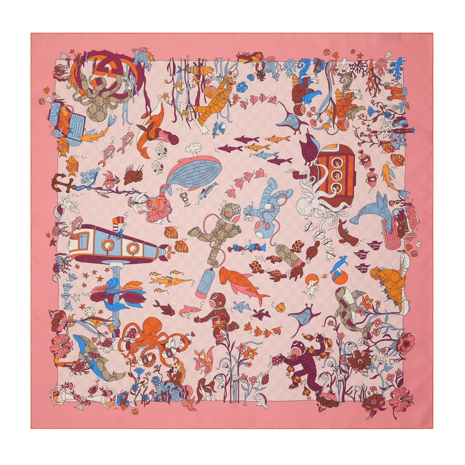 Gucci Printed Silk Carré
