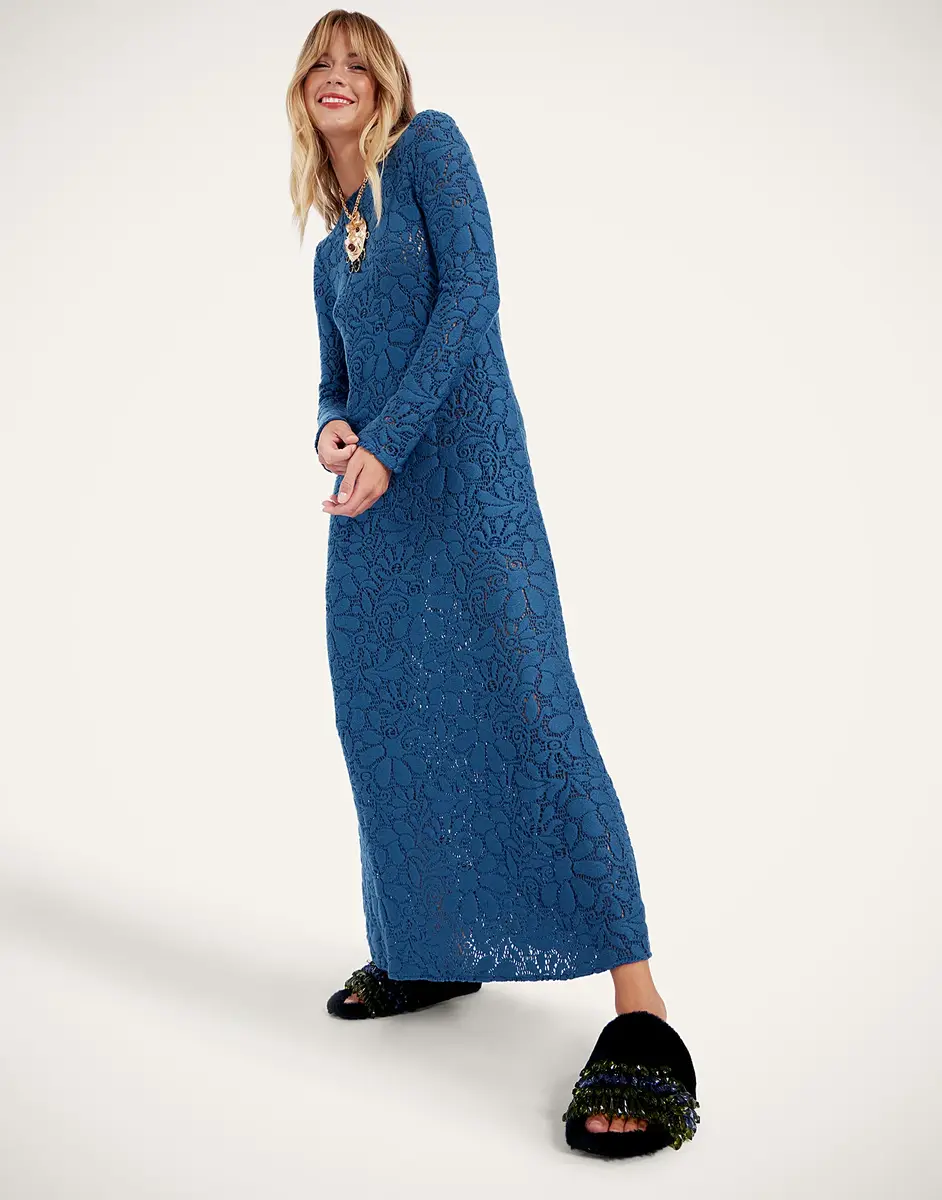 La Double J Lacey Long Sleeve Swing Dress | Thumbnail 3 La Double J Lacey Long Sleeve Swing Dress | Thumbnail 3