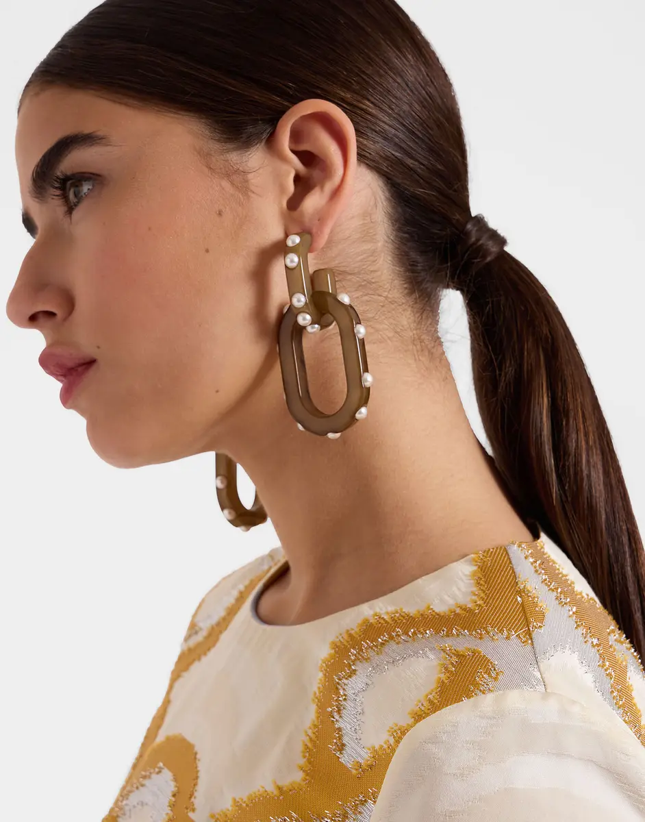 La Double J Nefertiti Double Earrings | Thumbnail 3 La Double J Nefertiti Double Earrings | Thumbnail 3