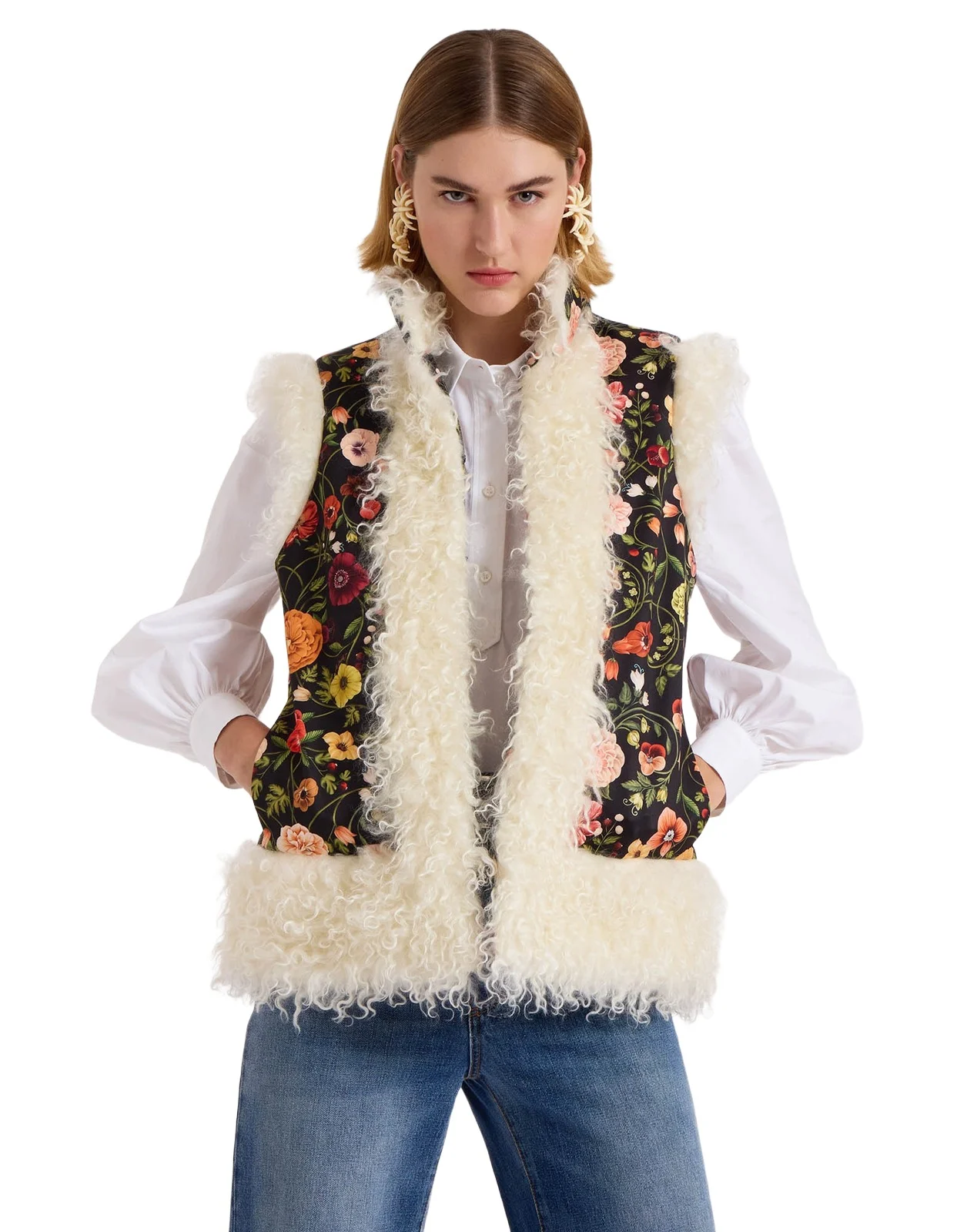 La Double J Sleeveless Folk Jacket