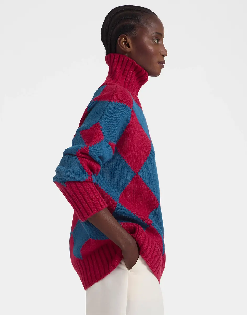 La Double J Argyle Sweater | Thumbnail 3 La Double J Argyle Sweater | Thumbnail 3