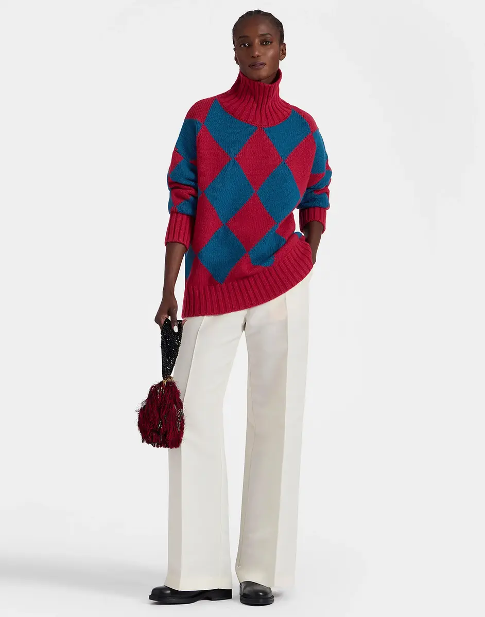La Double J Argyle Sweater | Thumbnail 4 La Double J Argyle Sweater | Thumbnail 4