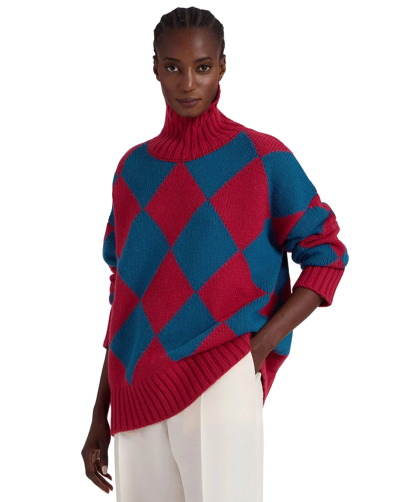 La Double J Argyle Sweater