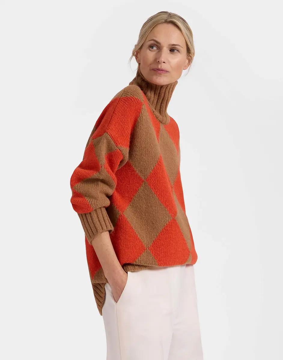 La Double J Argyle Sweater | Thumbnail 3 La Double J Argyle Sweater | Thumbnail 3
