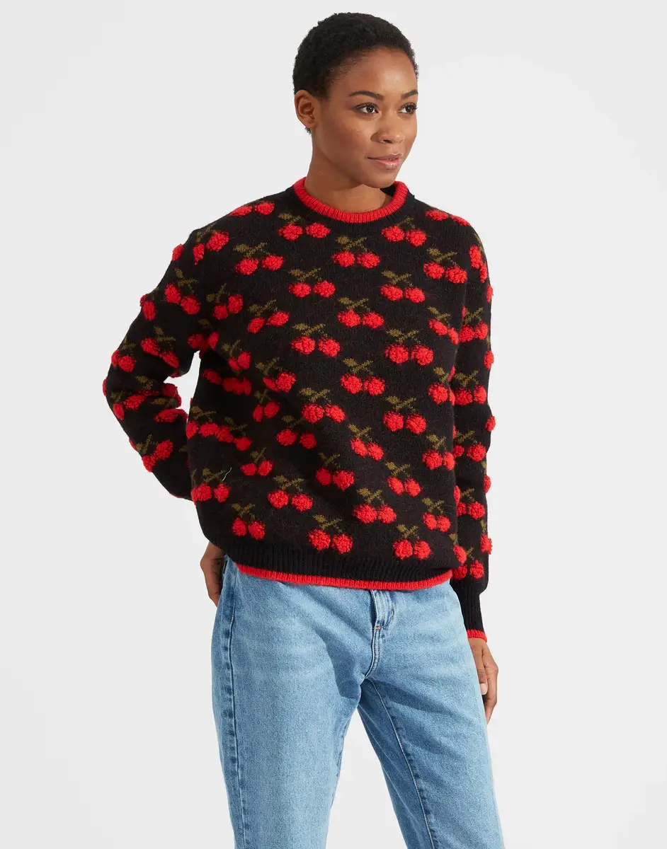 La Double J Cherry Sweater | Thumbnail 3 La Double J Cherry Sweater | Thumbnail 3