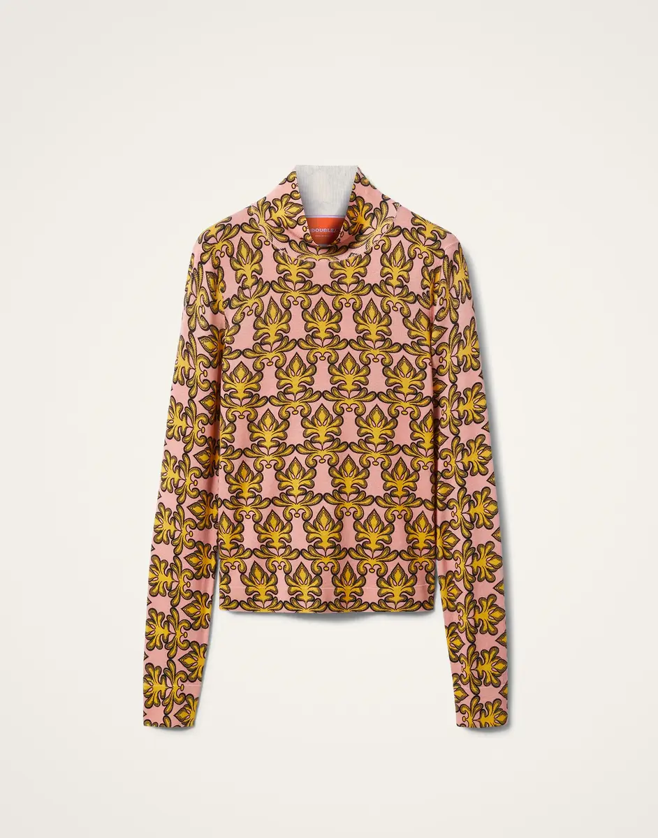 La Double J Silky Turtleneck | Thumbnail 4 La Double J Silky Turtleneck | Thumbnail 4
