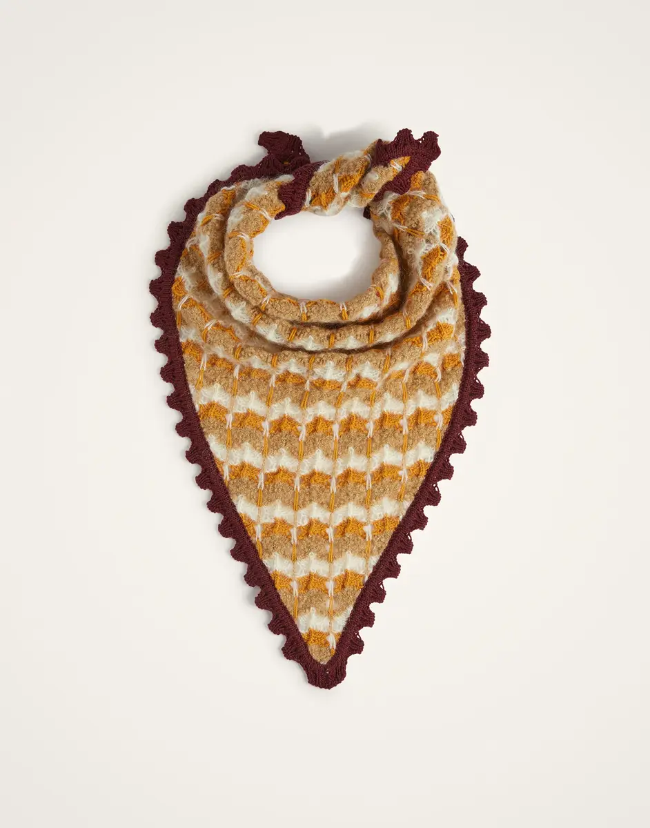 La Double J Crochet Triangle Scarf | Thumbnail 4 La Double J Crochet Triangle Scarf | Thumbnail 4