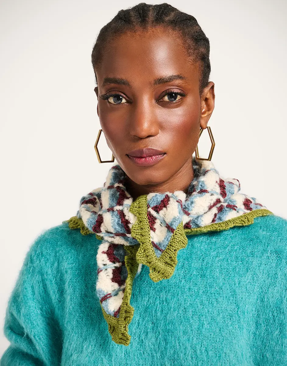 La Double J Crochet Triangle Scarf | Thumbnail 2 La Double J Crochet Triangle Scarf | Thumbnail 2