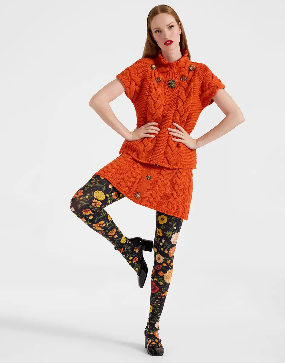 La Double J Printed Tights | Thumbnail 2 La Double J Printed Tights | Thumbnail 2