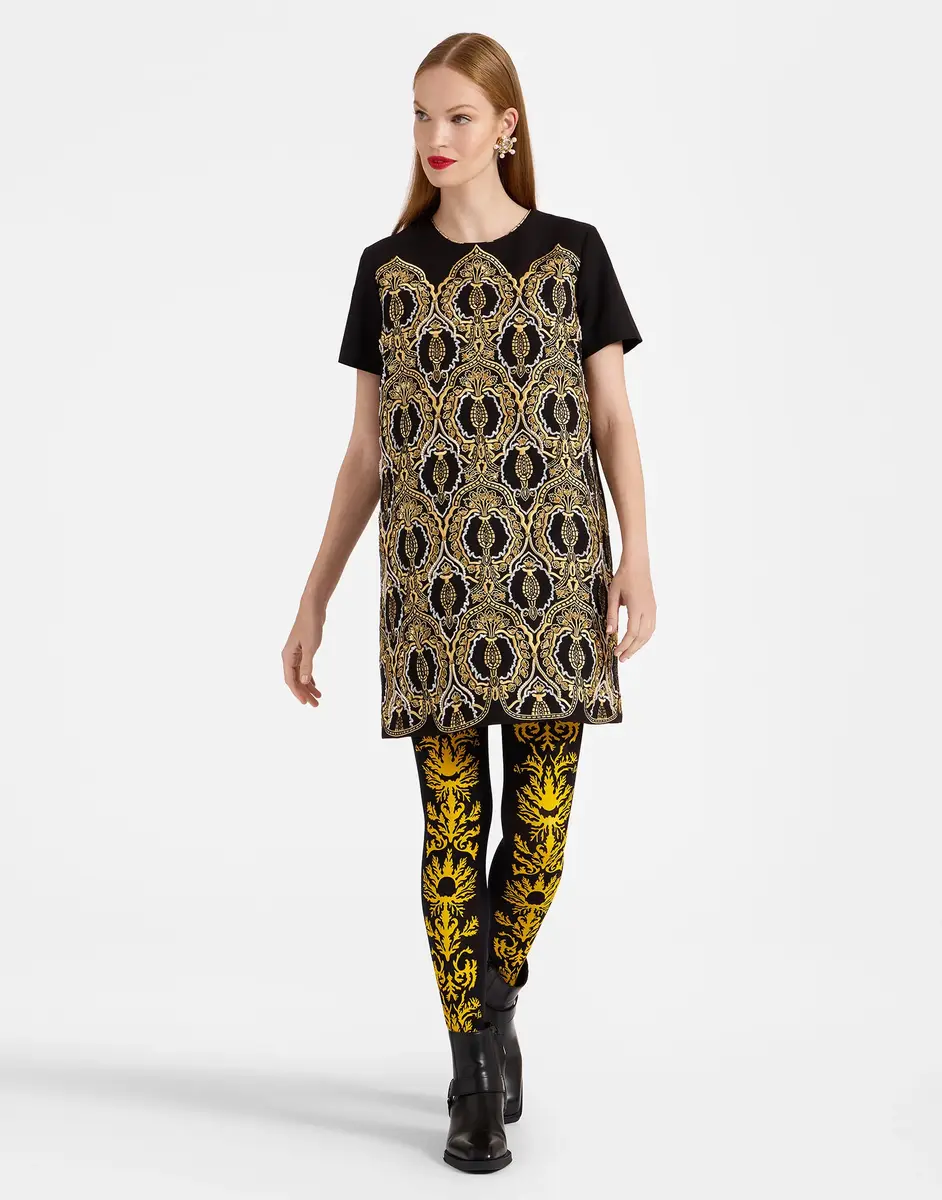La Double J Flocked Tights | Thumbnail 2 La Double J Flocked Tights | Thumbnail 2