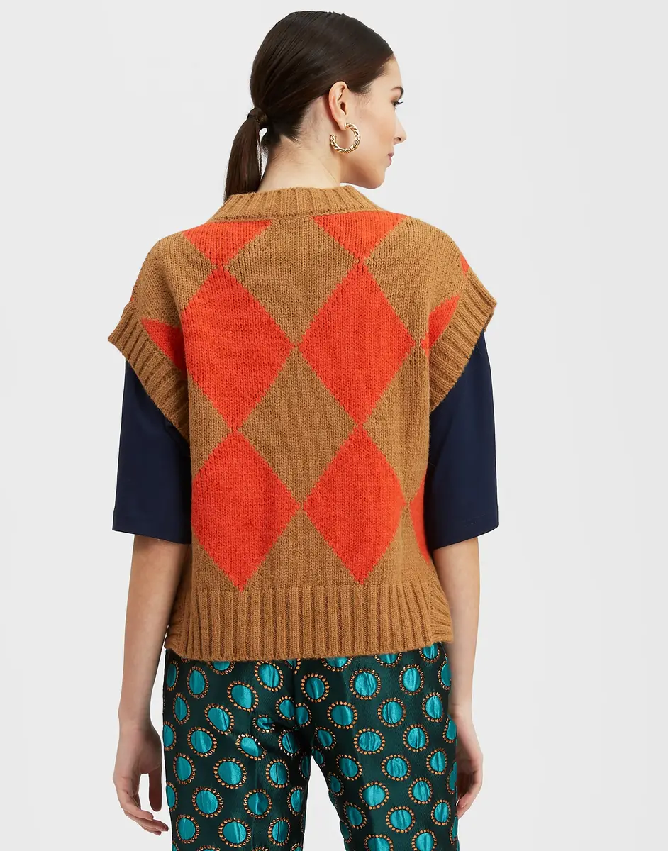 La Double J Argyle Gilet | Thumbnail 3 La Double J Argyle Gilet | Thumbnail 3