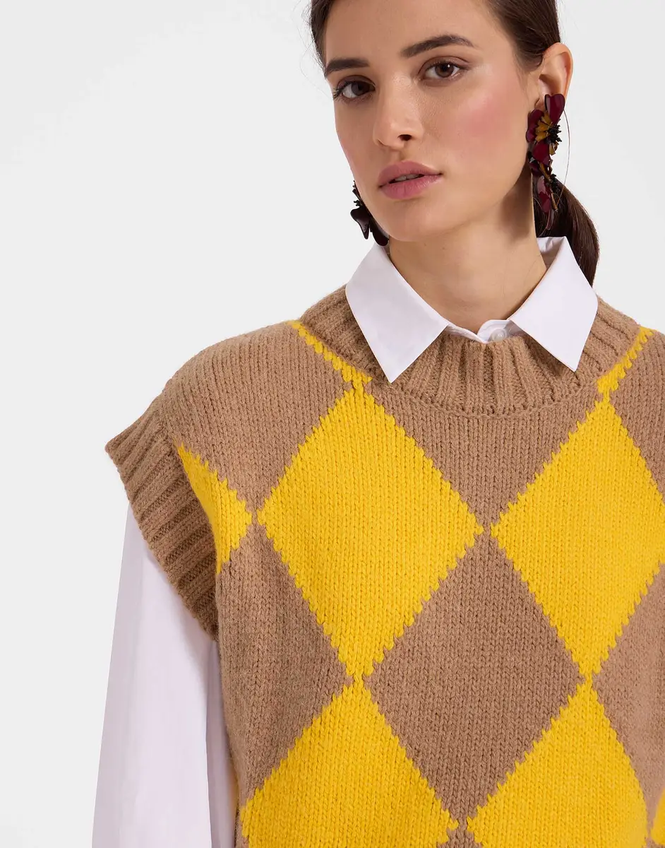 La Double J Argyle Gilet | Thumbnail 5 La Double J Argyle Gilet | Thumbnail 5