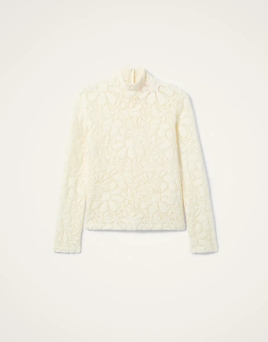 La Double J Lacey Turtleneck | Thumbnail 5 La Double J Lacey Turtleneck | Thumbnail 5