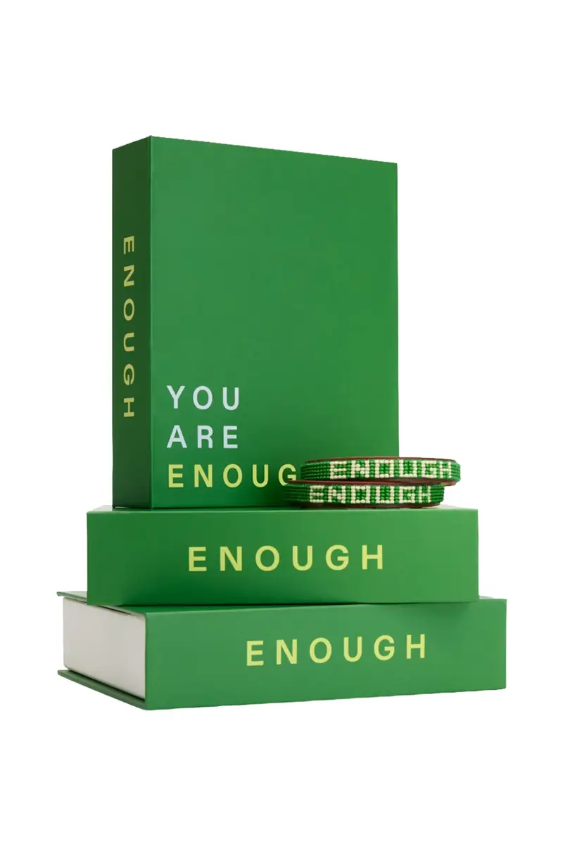 ENOUGH Enough Green Beaded Leather Bracelet Set | Thumbnail 7