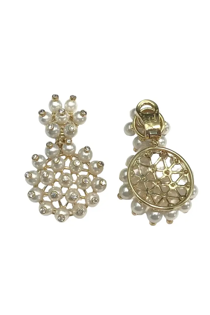 Pearl Diamond Florentina Earrings Pearl Diamond Florentina Earrings